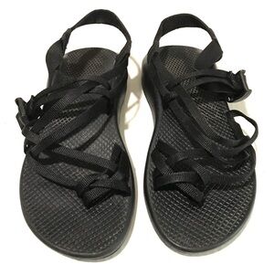 Chaco Vibram Solid Black Classic Strappy Sport Hiking Sandals Women’s Size-10